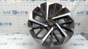 Mitsubishi Outlander 22-26 R20x8J ET35 black and chrome wheel rim, light curb