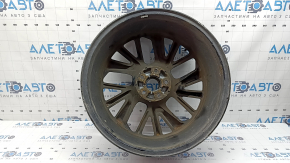 Mitsubishi Outlander 22-26 R20x8J ET35 black and chrome wheel rim, light curb