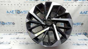 Mitsubishi Outlander 22-26 R20x8J ET35 black and chrome wheel rim, light curb