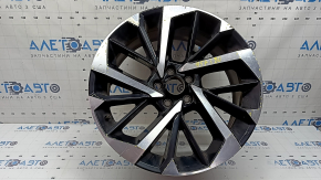 Mitsubishi Outlander 22-26 R20x8J ET35 black and chrome wheel rim, light curb