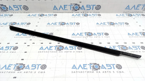 Door-glass molding, central front right, Land Rover Range Rover Velar 18-23, black gloss, long