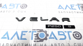 Emblem inscription VELAR trunk door Land Rover Range Rover Velar 18-20 graphite, cracks