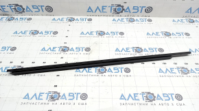Door-glass molding, central front left, Land Rover Range Rover Velar 18-23, black gloss, long