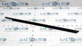 Door-glass molding, central front left, Land Rover Range Rover Velar 18-23, black gloss, long