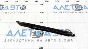 Door-glass molding, central front left, Land Rover Range Rover Velar 18-23, black gloss, short