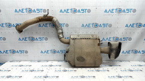 Rear muffler with barrel for Hyundai Santa FE 21-23 2.5T