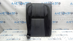 Right rear seat backrest, 2nd row, Land Rover Range Rover Velar 18-20, black perforated leather combination, white stitching, with trim