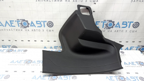 Black rear left door sill plate for Land Rover Range Rover Velar 18-23