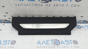 Front left door sill plate for Land Rover Range Rover Velar 18-23, black with chrome, R DYNAMIC, scratches