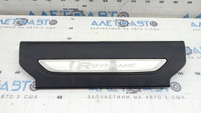 Front right door sill plate for Land Rover Range Rover Velar 18-23, black with chrome, R DYNAMIC, scratches, broken fastener
