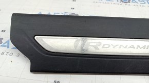 Front right door sill plate for Land Rover Range Rover Velar 18-23, black with chrome, R DYNAMIC, scratches, broken fastener