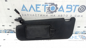Left visor for Land Rover Range Rover Velar 18-23 black