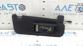 Right visor for Land Rover Range Rover Velar 18-23 black
