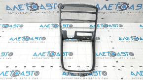 Hyundai Santa FE 21-23 center console trim, gray with chrome, butt