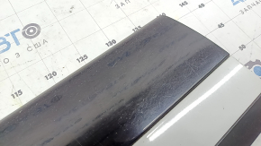 Lower front left door trim for Land Rover Range Rover Velar 18-23, gloss black with white, chips