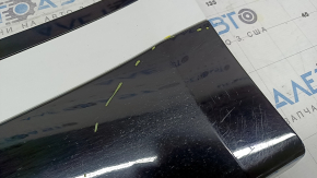 Lower rear left door trim for Land Rover Range Rover Velar 18-23, gloss black with white, scratches, chips