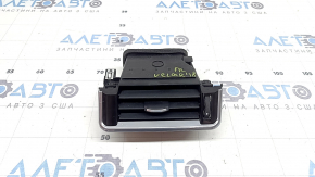 Right front panel air vent deflector for Land Rover Range Rover Velar 18-23, black with chrome