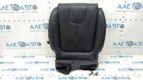 Driver's seat cushion upholstery for Hyundai Santa FE 21-23, black leather, heated, ventilated, dented, melted leather, needs cleaning