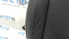 Driver's seat cushion upholstery for Hyundai Santa FE 21-23, black leather, heated, ventilated, dented, melted leather, needs cleaning