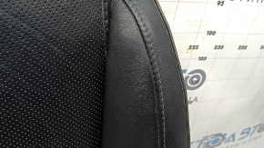 Driver's seat cushion upholstery for Hyundai Santa FE 21-23, black leather, heated, ventilated, dented, melted leather, needs cleaning