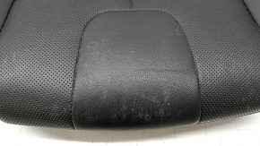 Hyundai Santa FE 21-23 passenger seat cushion upholstery, black leather, heated, ventilated, scratches, cracks, needs cleaning
