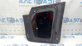 Mitsubishi Outlander 22-26 rear left window, tinted with chrome molding, scratches on the molding, glued on