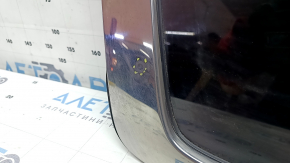 Mitsubishi Outlander 22-26 rear right window, tinted with chrome molding, scratches on the molding, bump