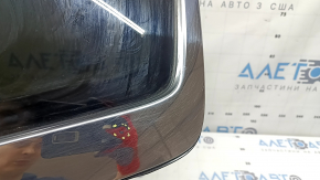 Mitsubishi Outlander 22-26 rear right window, tinted with chrome molding, scratches on the molding, bump