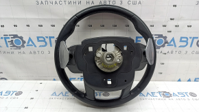 Land Rover Range Rover Velar 18-20 black leather steering wheel with perforation and heating under the paddles, with buttons and paddles, scratches, bumps