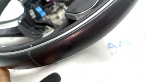 Land Rover Range Rover Velar 18-20 black leather steering wheel with perforation and heating under the paddles, with buttons and paddles, scratches, bumps