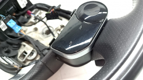 Land Rover Range Rover Velar 18-20 black leather steering wheel with perforation and heating under the paddles, with buttons and paddles, scratches, bumps