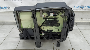 Rear seats, 2nd row, left, Hyundai Santa FE 21-23, black leather, heated, electric folding