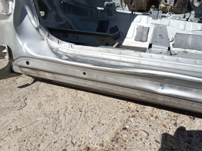Mitsubishi Outlander 22-26 front left quarter panel with eyepiece, on the body, silver, dented pillar and threshold
