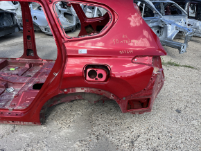 Quarter wing rear left Hyundai Santa FE 19-23 on the body, red