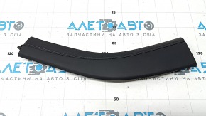 Left side upper center console trim for Hyundai Santa FE 21-23, black leather, broken fasteners