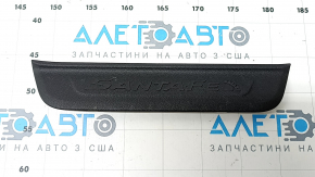 Rear right outer door sill plate for Hyundai Santa FE 19-23, black, scratches
