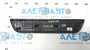 Rear right outer door sill plate for Hyundai Santa FE 19-23, black, scratches