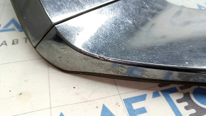 Left chrome front bumper molding complete for Mitsubishi Outlander 22-26, under fog lights, with backlight, broken mount, chips