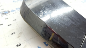 Left chrome front bumper molding complete for Mitsubishi Outlander 22-26, under fog lights, with backlight, broken mount, chips