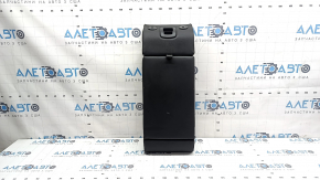 Rear seat backrest, center, 2nd row, Land Rover Range Rover Velar 18-20, black perforated leather, white stitching, with armrest