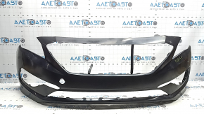Front bare bumper for Hyundai Sonata 15-17 SE, hook, broken mount, bent mount, cracks