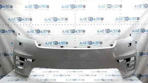 Bare front bumper for a Land Rover Range Rover Velar 18-20 with parking sensors and without Park Assist, white, scratches, chips, pinched, cracked