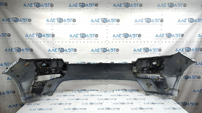 Bare front bumper for a Land Rover Range Rover Velar 18-20 with parking sensors and without Park Assist, white, scratches, chips, pinched, cracked