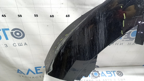 Land Rover Range Rover Velar 18-23 front bumper lip, black, scratched, cracked, broken mount