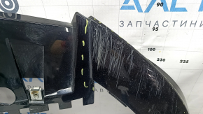 Land Rover Range Rover Velar 18-23 front bumper lip, black, scratched, cracked, broken mount