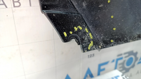 Land Rover Range Rover Velar 18-23 front bumper lip, black, scratched, cracked, broken mount