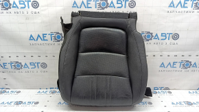 Driver's seat cushion upholstery for a Honda Accord 2018-2019, black leather, heated, ventilated, perforated