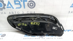 Left rear bumper grille for Audi Q5 80A 18-20, structure, cracked, missing fragment, broken mount
