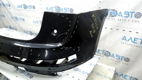 Bare rear bumper, upper part, Audi Q5 80A 18-20, for parking sensors, black, scratches, broken mount, broken mount, glued