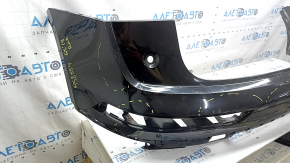 Bare rear bumper, upper part, Audi Q5 80A 18-20, for parking sensors, black, scratches, broken mount, broken mount, glued